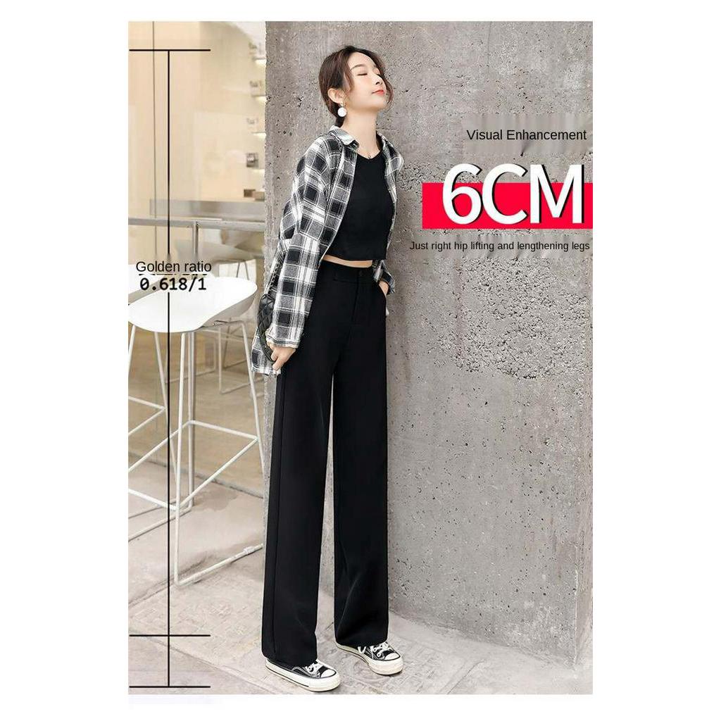 Quần Dài Ống Rộng Lưng Cao Thời Trang Mùa Hè  Dễ Phối Đồ Cho Nữ