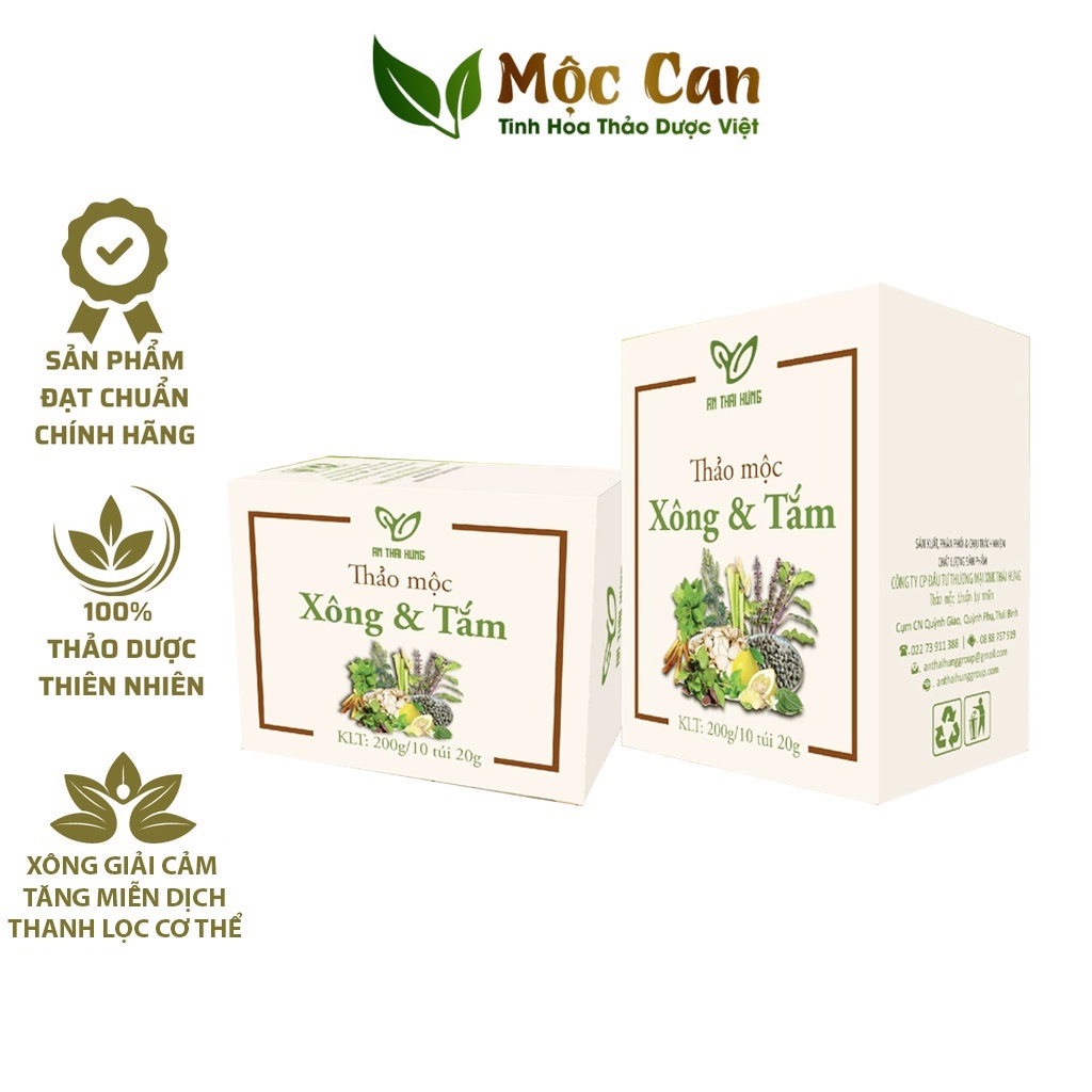 Thảo Mộc Xông &amp; Tắm - Ngăn Ngừa Cảm Cúm, Nhức Đầu, Sổ Mũi, Đau Họng