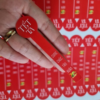 [Mẫu 4] 90 tem dán niêm phong hộp, hủ, chai, lọ đựng mứt Tết - chủ đề "Tết Ta" BY MEANCHE
