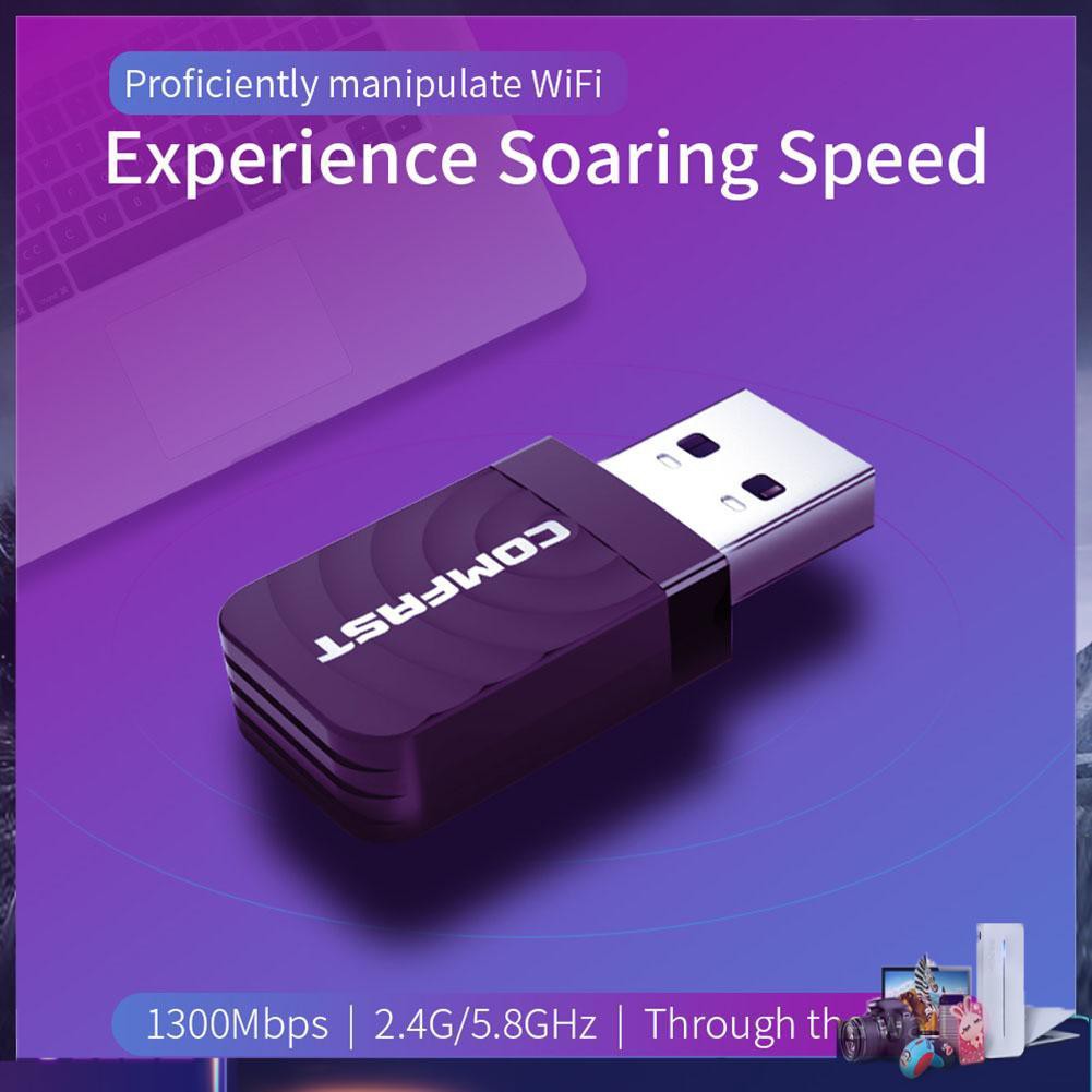 Usb Wifi Không Dây Comfast 1300mbps 802.11 B / G / N | BigBuy360 - bigbuy360.vn