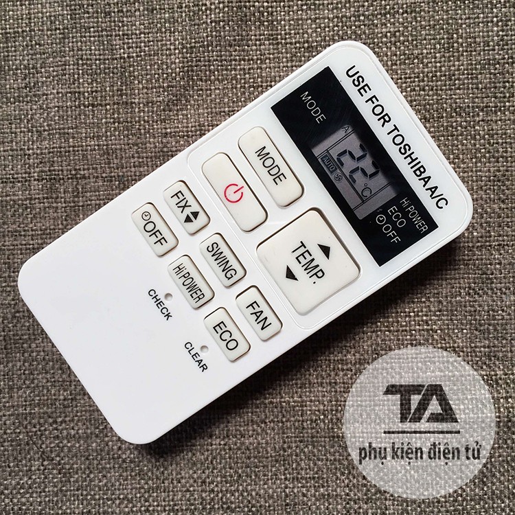 Điều khiển điều hòa TOSHIBA┃Remote máy lạnh TOSHIBA RAS-07BKV-E - HÀNG TỐT