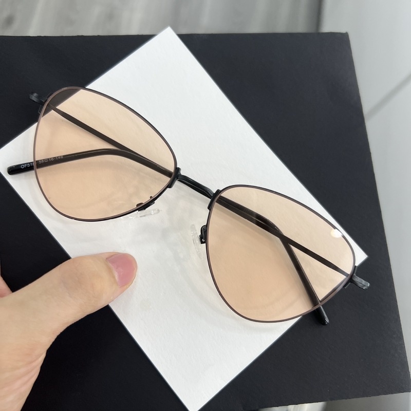 (JIUERBA) Kính Râm Thời Trang Kiểu Mắt Mèo Chống Ánh Sáng Xanh Lam Phong Cách Retro Đơn Giản Nhẹ Nhàng