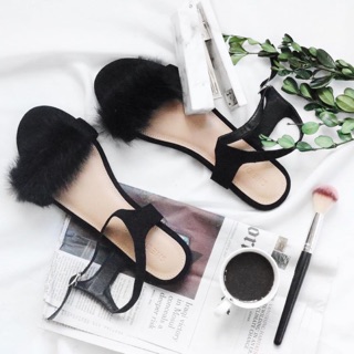 Furry Sandals