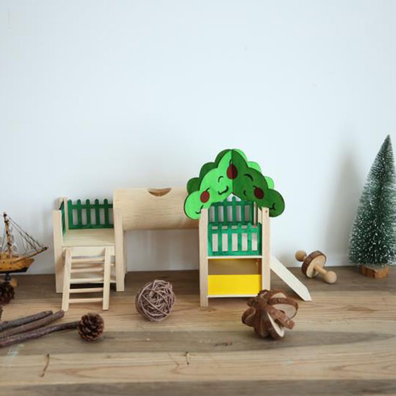 Ghế Gỗ Đồ Chơi Leo Trèo Cho Chuột Hamster