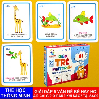 Bộ Thẻ Học Flashcard Giúp Bé Phát Triển Vốn Từ Và Giải Đáp Về Những Câu Hỏi "Ai"