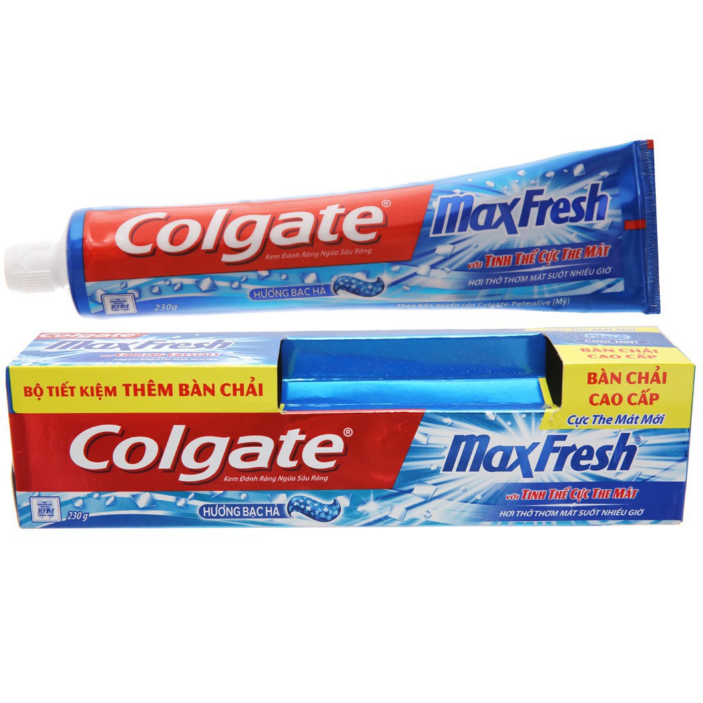 Kem đánh răng Colgate Maxfresh 230g tặng bản chải