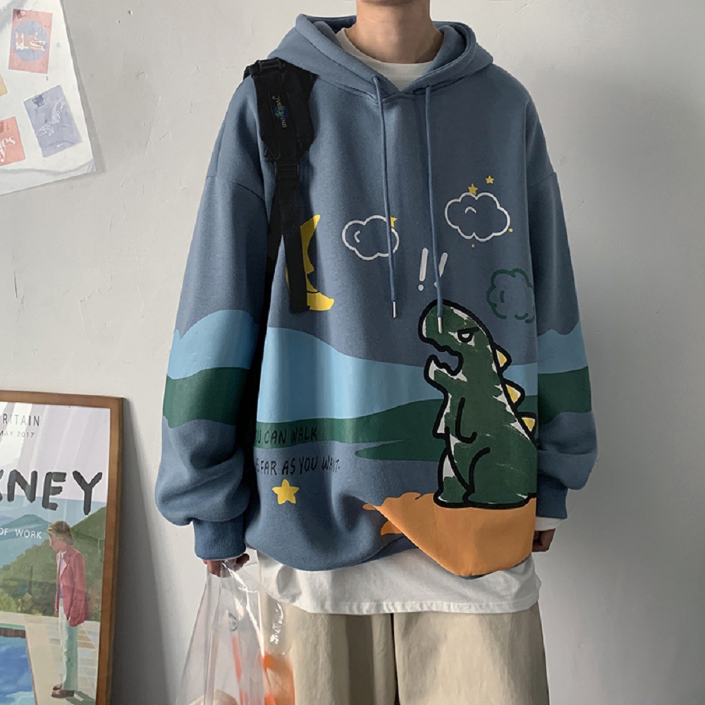 Áo Hoodie Dáng Rộng Cổ Thuyền Thiết Kế Trẻ Trung Dành Cho Nam | BigBuy360 - bigbuy360.vn