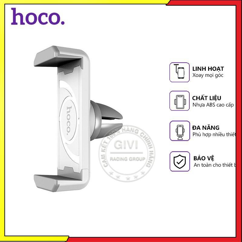 Giá đỡ điện thoại Hoco CPH01 trên xe hơi, sử dụng đa năng tiện dụng, tương thích các thiết bị dưới 6.5 inch