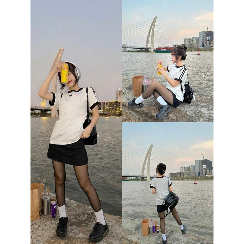 Áo babytee cổ tròn phối sọc trẻ trung - 247store.vn - Aobabytee866_P2K1