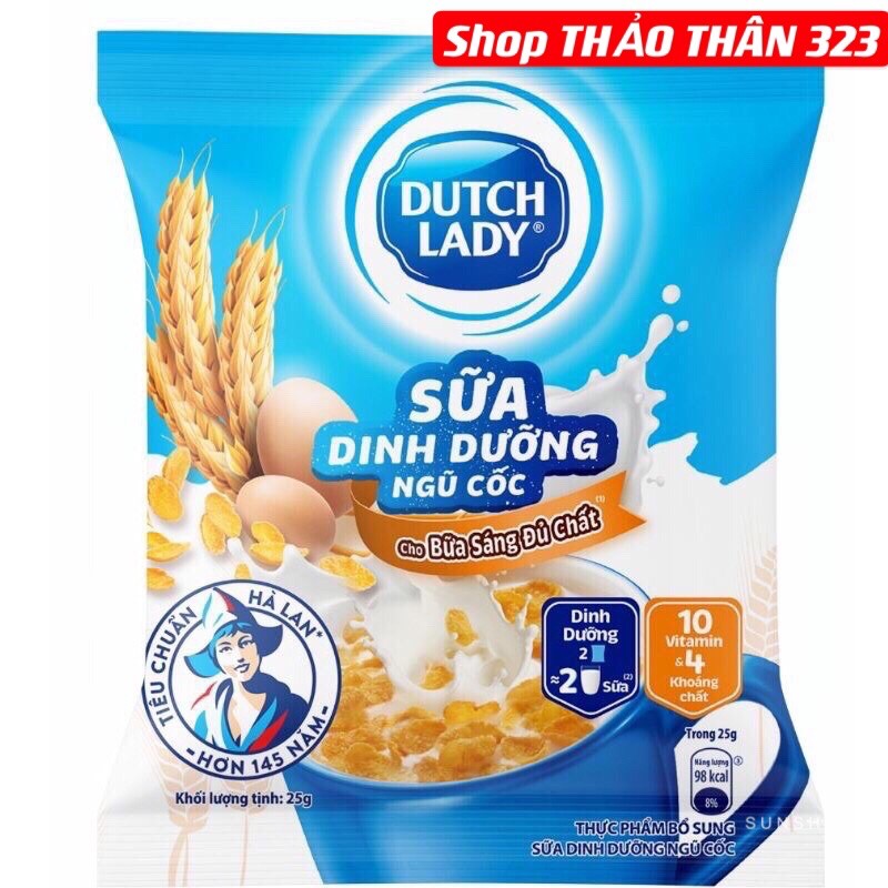 RẺ VÔ ĐỊCH - Sữa Dinh Dưỡng + Ngũ Cốc Dutch Lady 25g