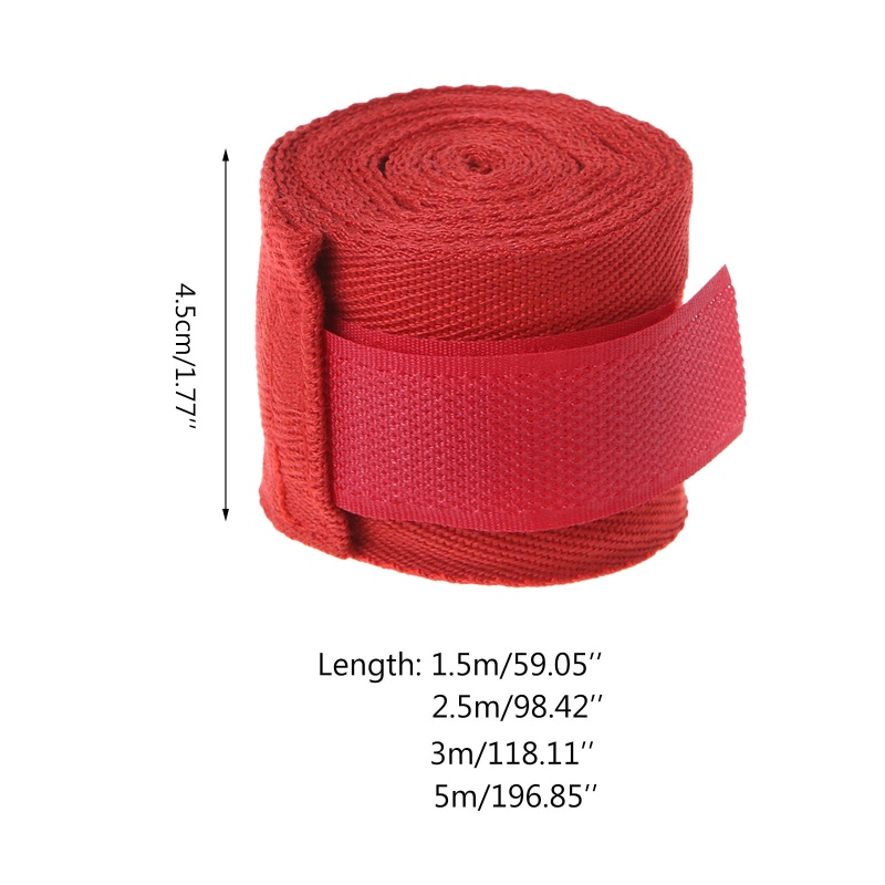 Bộ 2 Cuộn Băng Quấn Bảo Vệ Cổ Tay Bằng Cotton Dùng Luyện Tập Muay Thai Boxing