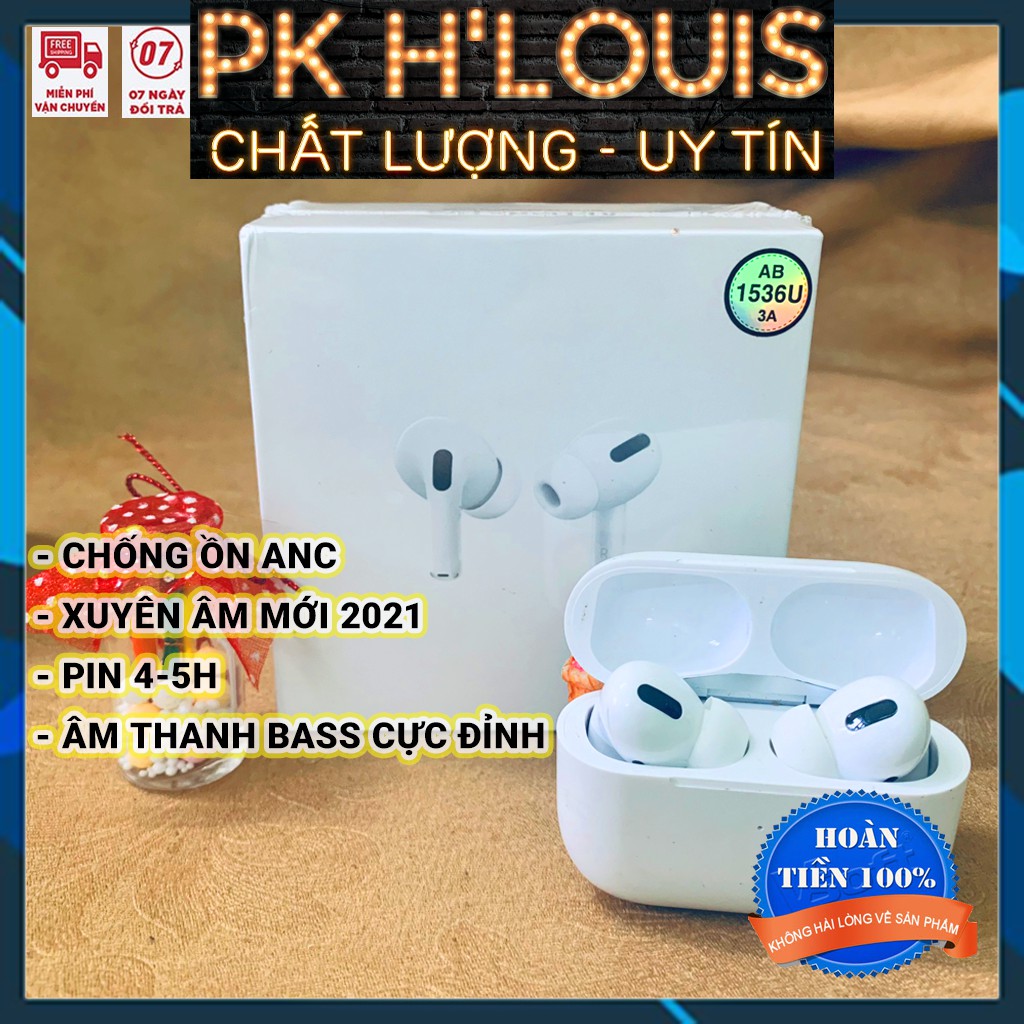 Tai Nghe Airpods Pro [ Chip Louda 1536U] - tai nghe bluetooth - hổ trợ sạc không dây, đinh vị,chống ồn ANC, xuyên âm | BigBuy360 - bigbuy360.vn