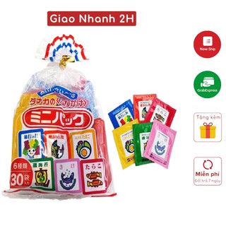 Gia vị rắc cơm Tanaka Furikake 30 gói Nhật cho bé túi 6 vị (75g)