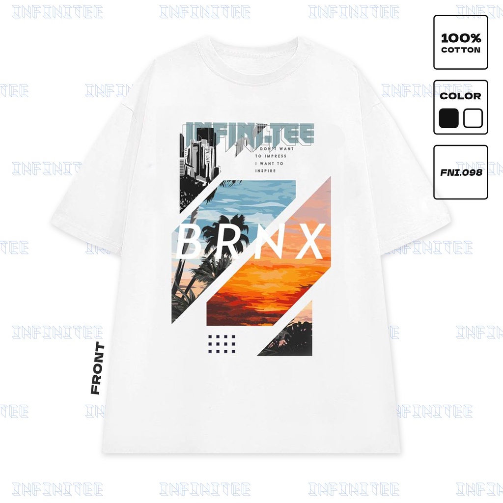 Áo thun INFINITEE Fni0098, Thun 100% Cotton - form rộng Unisex