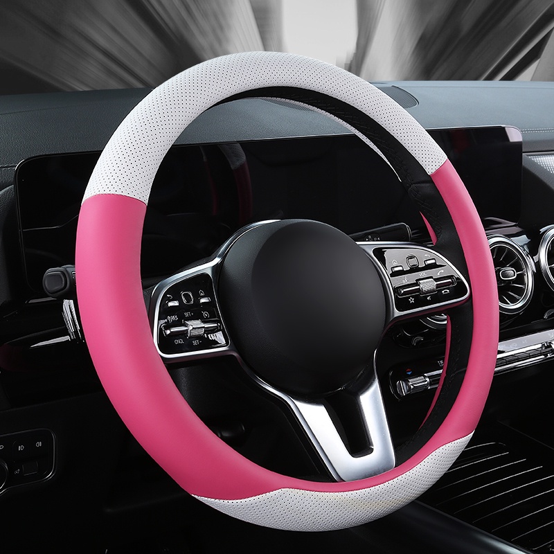 Bọc da vô lăng ô tô thể thao chống trượt cho Kia Cerato Saloon KOUP Sedan 2001-2020 Phụ kiện ô tô
