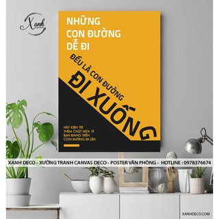 Tranh canvas động lực TCVDL97 tặng đinh treo tranh