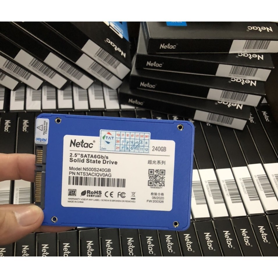 SSD Netac 240GB N500S SATA3 6Gbs 2.5"inch Chính Hãng Dùng Cho Máy Tính Xách Tay Laptop PC Desktop Bảo Hành 36T 1 Đổi 1