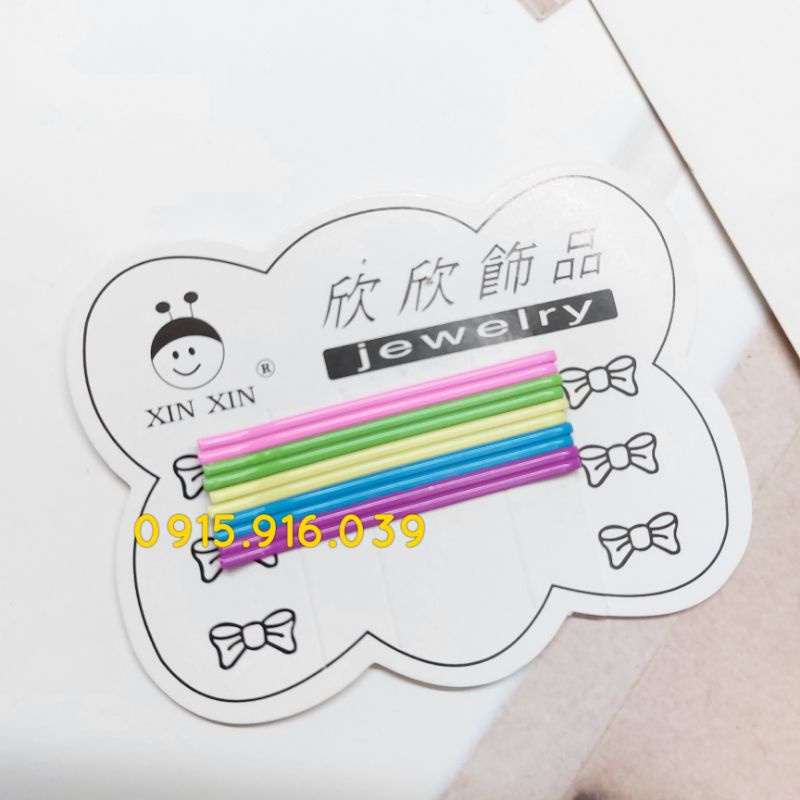 SET 10 KẸP TĂM ĐEN, Kẹp Gim Tăm Cứng Chữ Y Dùng Cho Makeup Làm Tóc