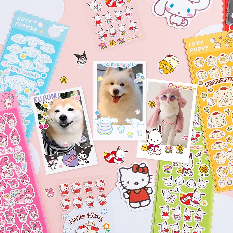 Peach 1Pcs Japanese cheese sweetheart cartoon animal stickers Journal Scrapbook Decor Sticker