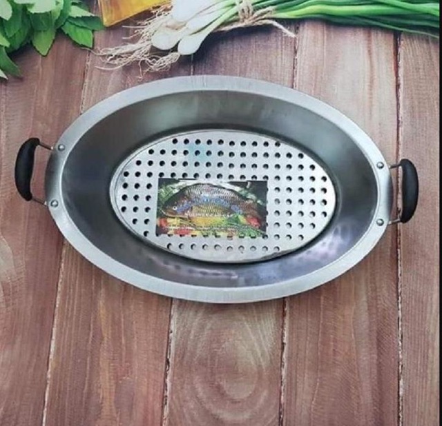 khây nấu,om cá inox kèm vỉ hấp