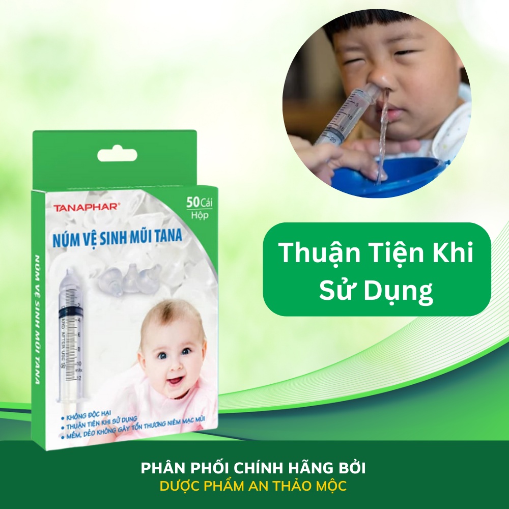 Núm Silicone vệ sinh mũi em bé Tanaphar TANA an toàn tiện lợi khi sử dụng mềm dẻo không gây tổn thương mũi bé