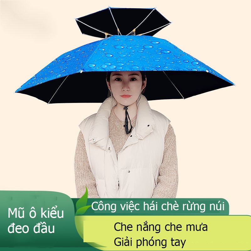 Mũ kiêm ô che nắng ngoài trời