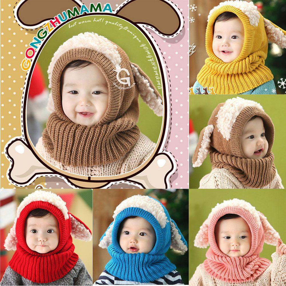 MIH Mũ Trùm Đầu Bảo Vệ Tai Giữ Ấm Mùa Đông Cho Bé