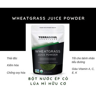 BỘT NƯỚC ÉP CỎ LÚA MÌ HỮU CƠ 141gr