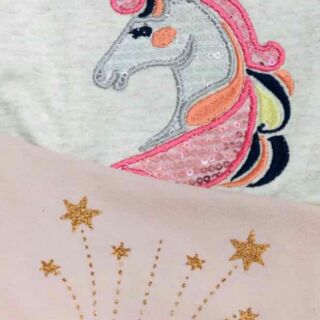 Đầm thun phối voan Little Princess