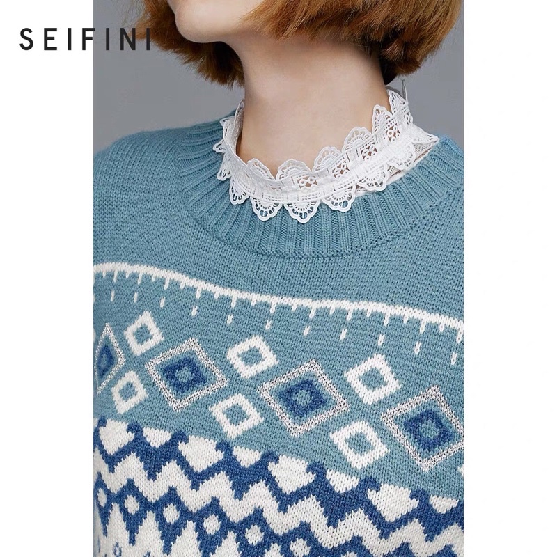 Áo len hoạ tiết Seifini