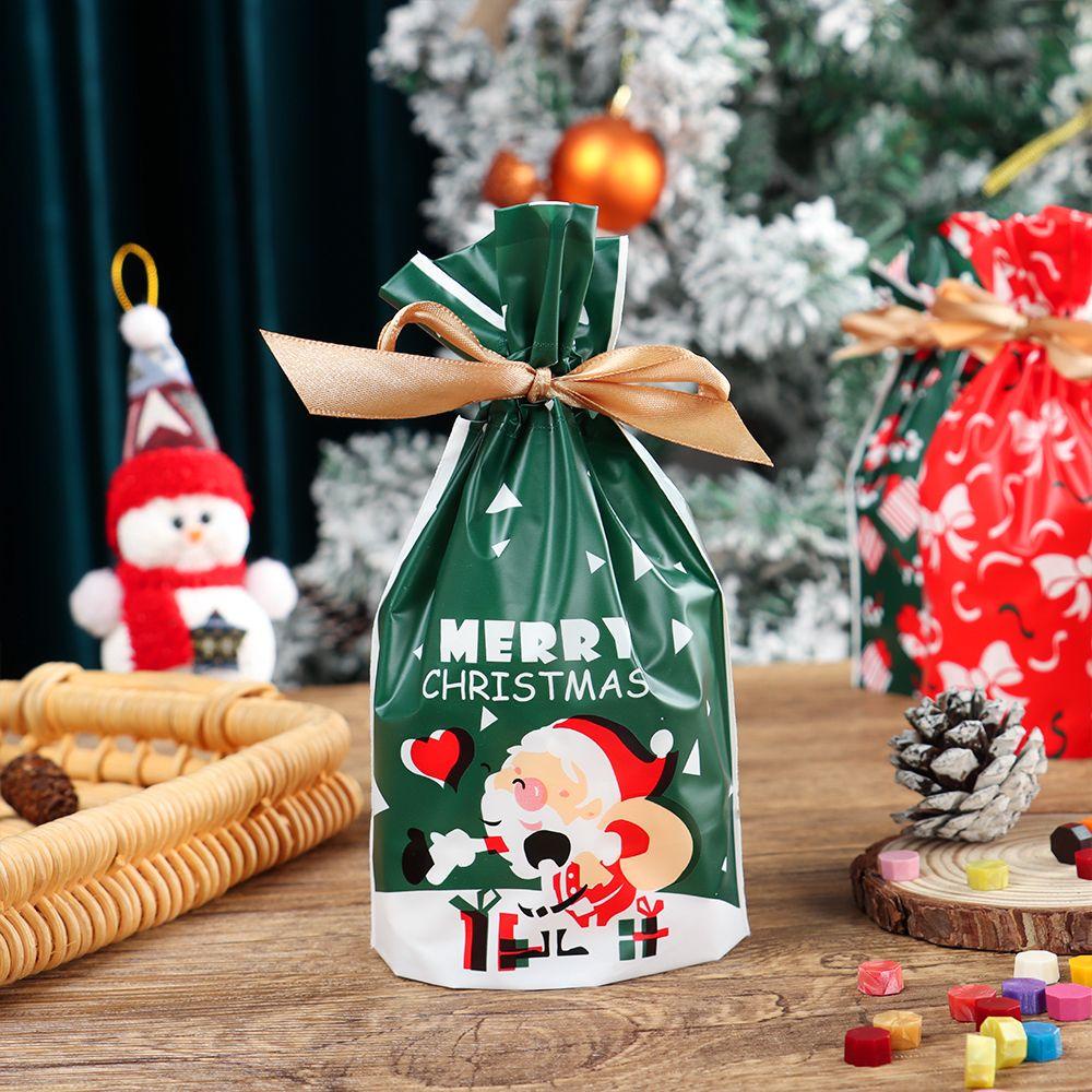 YNATURAL Set 50 Túi Đựng Bánh Kẹo Làm Quà Tặng Giáng Sinh Năm Mới DIY