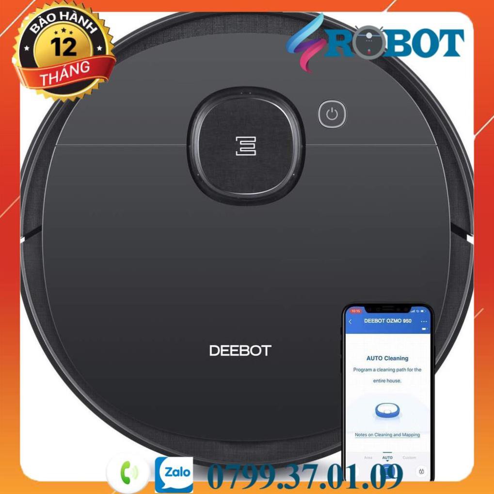 ROBOT HÚT BỤI ECOVACS DEEBOT OZMO 950 BẢN QUỐC TẾ BH 24T