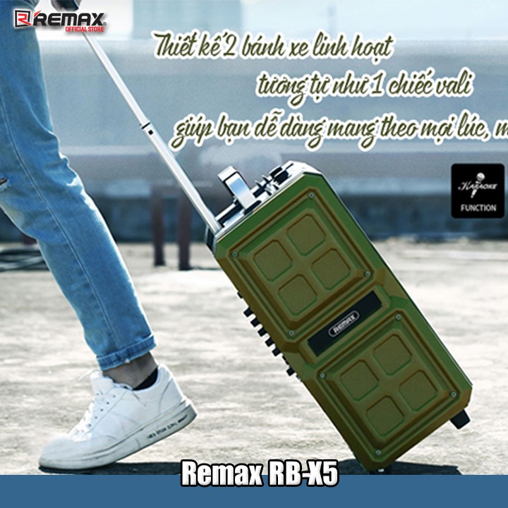 Loa Bluetooth Remax RB-X5 công suất 50W tặng kèm Micro không dây