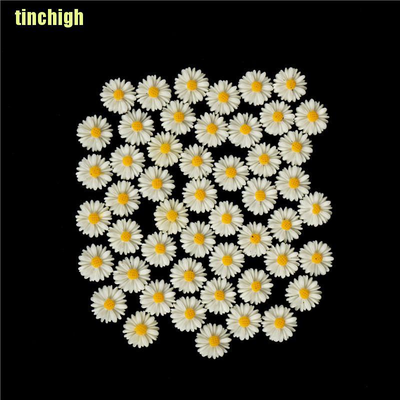 Bộ 50 Hoa Cúc Nhựa Trang Trí Thủ Công Xinh Xắn