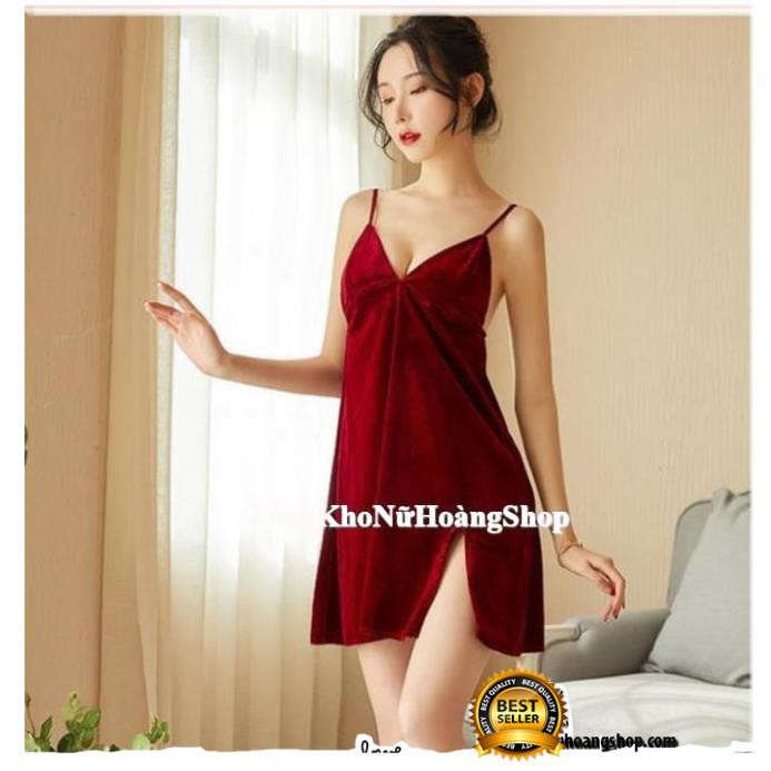 [Chuẩn Dáng - Vải Mềm Mịn]🌹CỰC HOT 🌹 váy ngủ nhung đẹp -đầm ngủ gợi cảm cao cấp B1029 | BigBuy360 - bigbuy360.vn