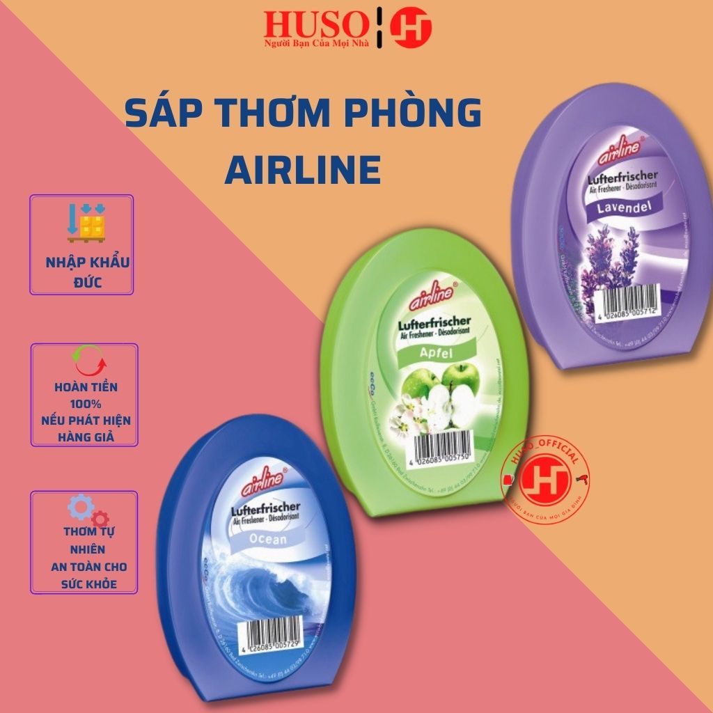 Sáp thơm AIRLINE sáp thơm phòng khử mùi, xe ô tô, toilet, tủ quần áo