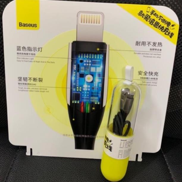 Dây sạc nhanh Baseus lọ cho iPhone 5/6/7.. iPhone X..chính hãng