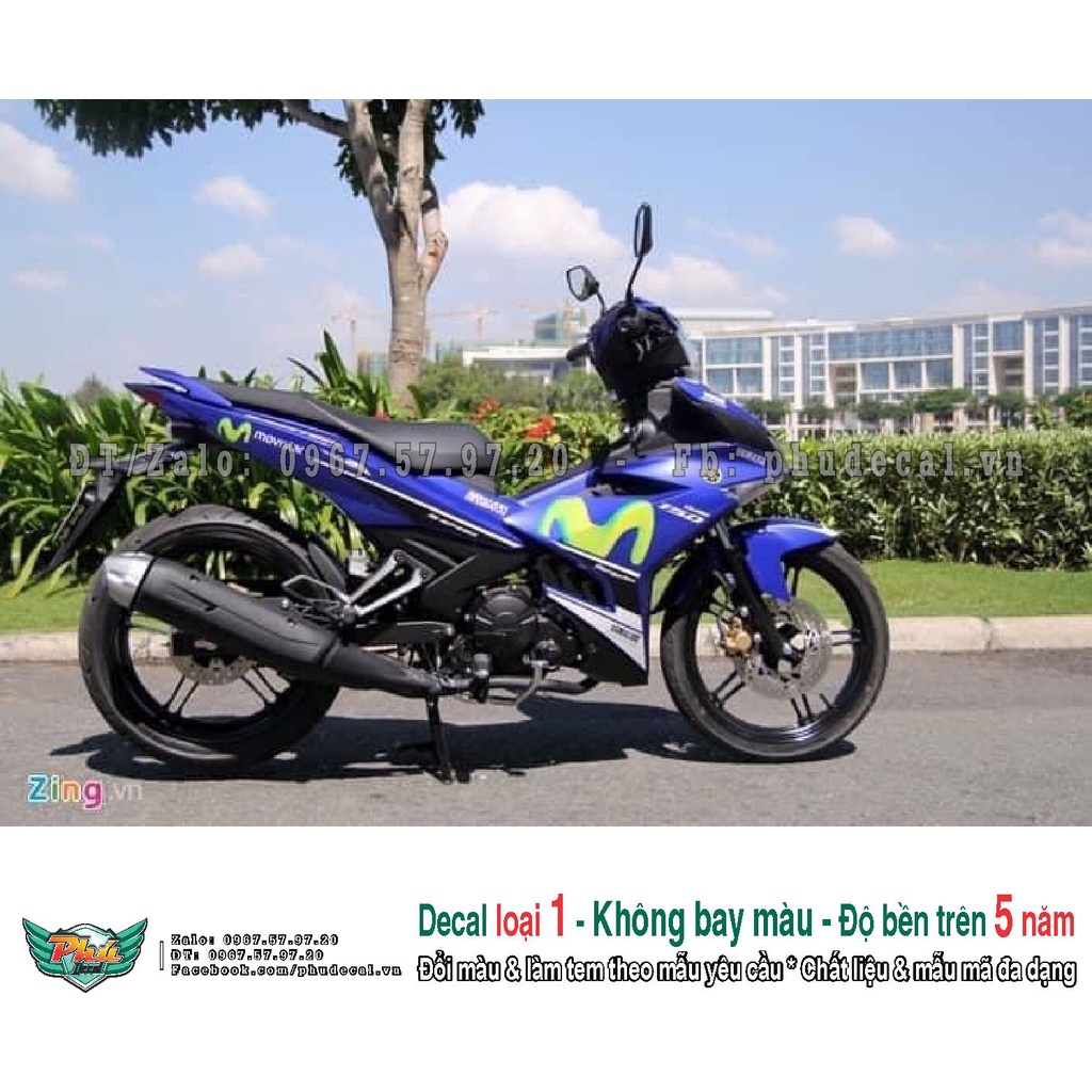 Tem rời xe Exciter 150 Movistar Xanh Gp (A)