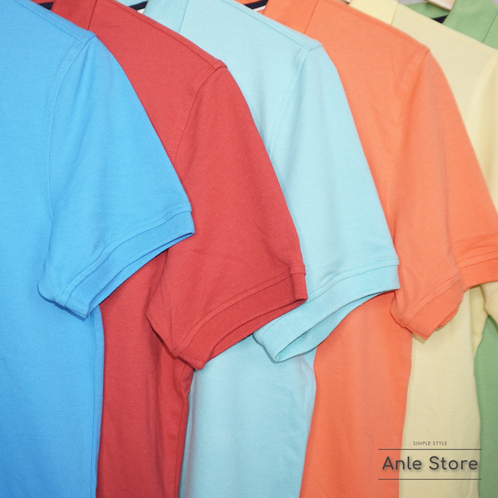 Áo Thun Nam Polo BigSize cho người cao lớn Cotton Cá Sấu hàng hãng xuất US - Áo Phông Nam Trơn Form Rộng Anle Store