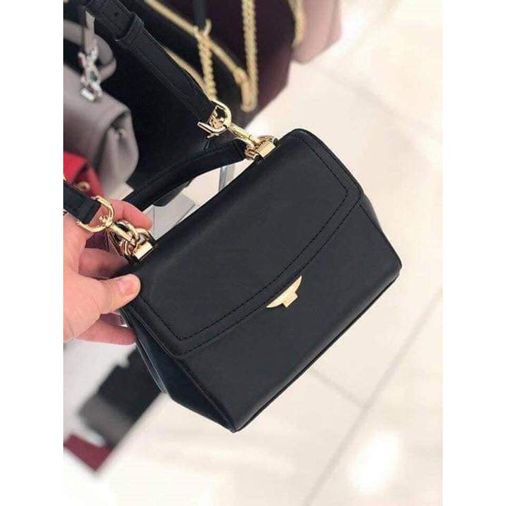 Túi hàng hiệu Micheal Kors Ava mini da bò đen