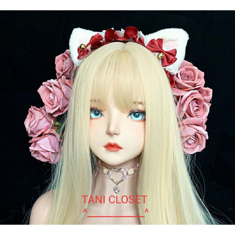 Băng Đô Lolita Nơ Tai Mèo Lục Lạc