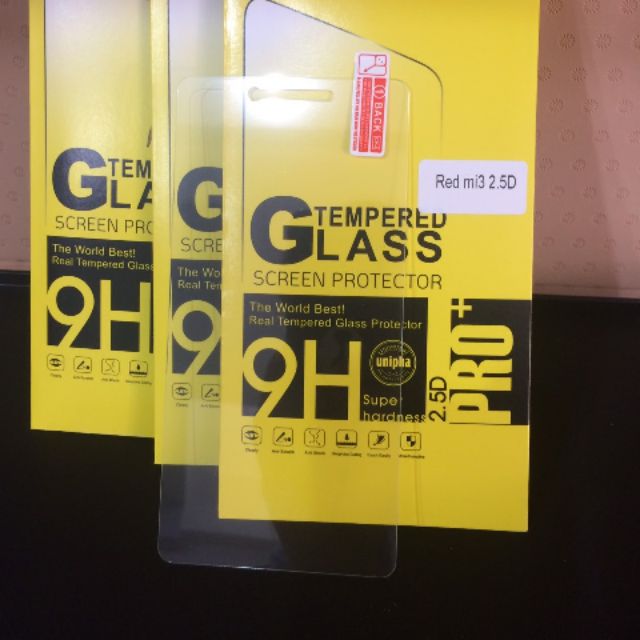 Bộ 3 kính cường lực cao cấp cho Xiaomi Red Mi3