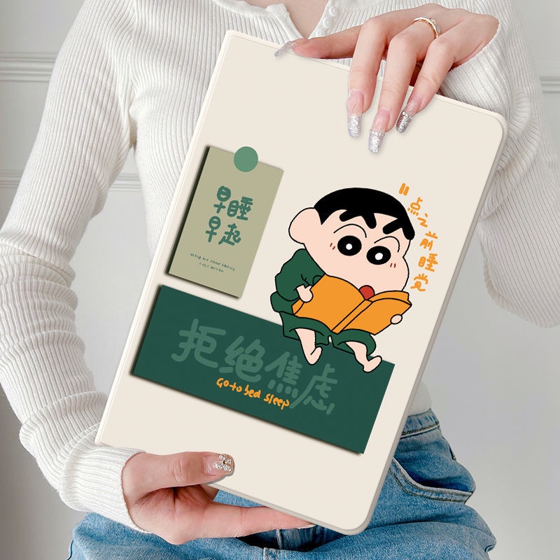 Ốp Máy Tính Bảng Chống Rơi Hình Cậu Bé Bút Chì Cho Apple ipad10.2 ipad2 / 3 / 4 / 5 / 6 mini4 / 5 / 6
