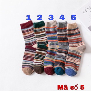 TẤT (VỚ) THỔ CẨM LEN VINTAGE CAO (mã 5)