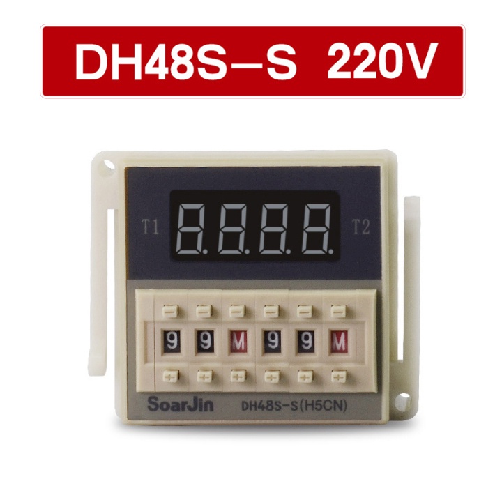 ( Đã bao gồm đế ) Timer hẹn giờ tuần hoàn DH48S-S 220V- TIMER thời gian hẹn theo chu kỳ