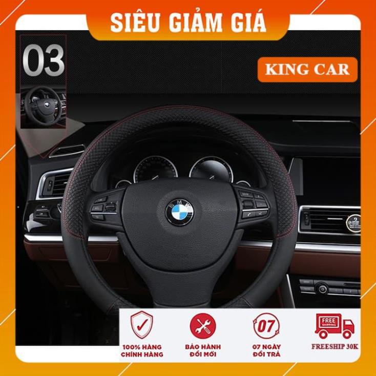 Bọc vô lăng da cao cấp trên xe- ảnh thật lắp lên xe,  - Shop KingCar