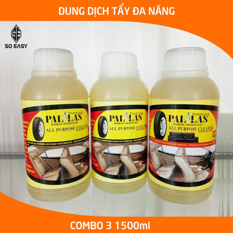 Dung dịch tẩy rửa đa năng Pallas 500ml, nước tẩy làm sạch nhanh ghế da,nội thất ,taplo trên ô tô,xe hơi-_P-0503