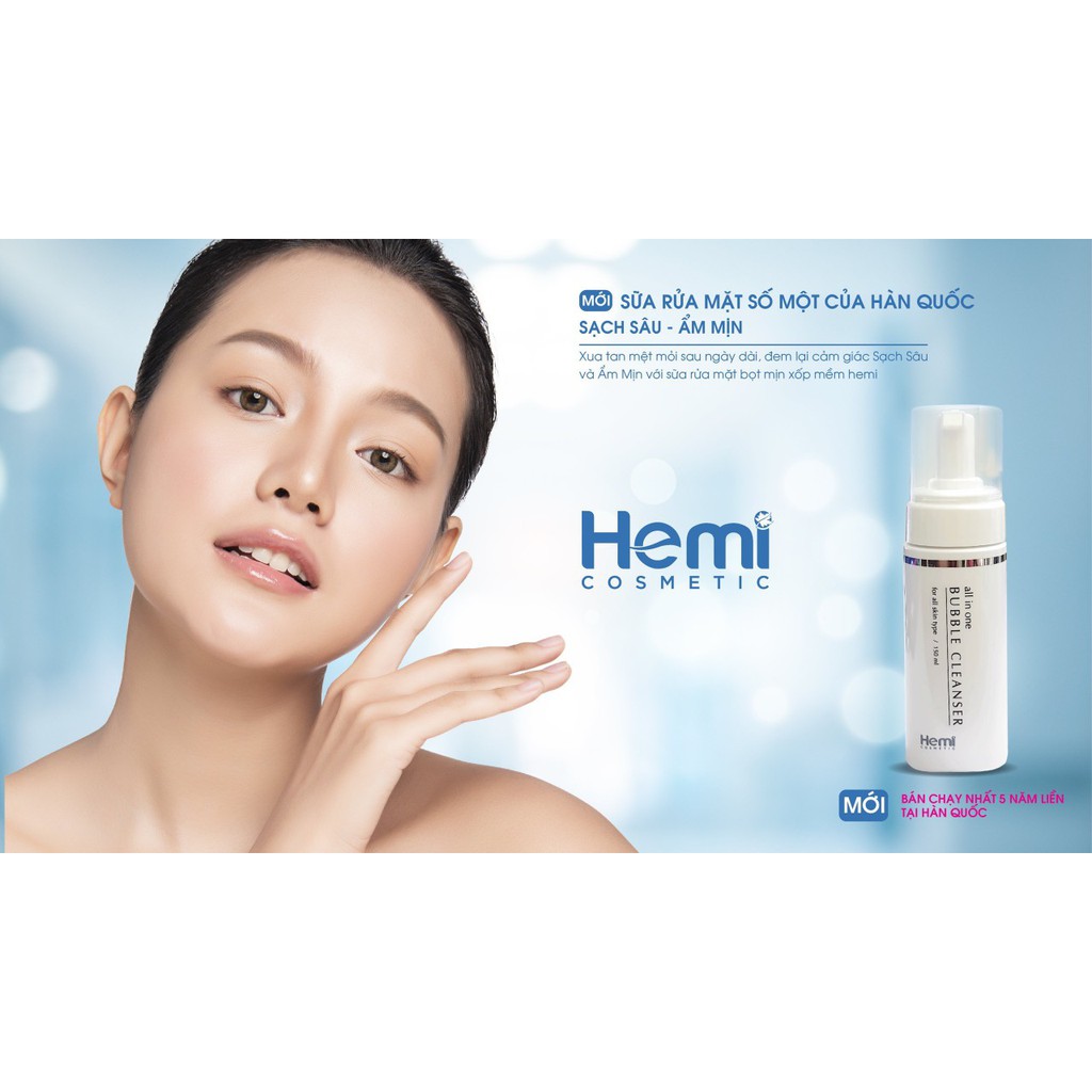 Sữa Rửa Mặt Kiêm Tẩy Trang Hemi BUBBLE Cleanser  Hàn Quốc Chính Hãng | BigBuy360 - bigbuy360.vn