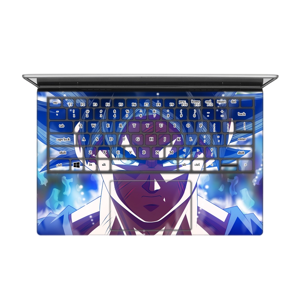 Skin Laptop In Hình Son Goku Vô Cực Dành Cho Các Dòng Máy Dell Hp Asus Msi Acer Lenovo Macbook Theo Yêu Cầu