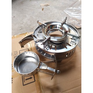 Bếp cồn inox chắn gió - 2 loại